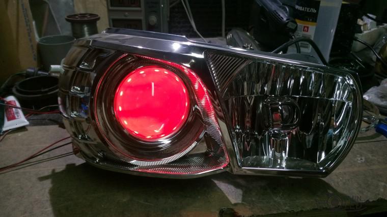 Тюнинг Mitsubishi Lancer X замена линз devil eyes (10)